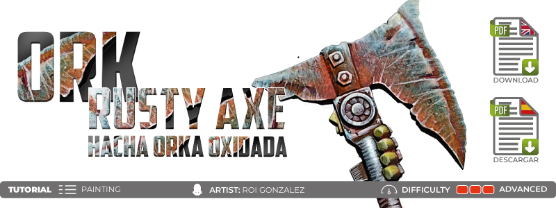 Bemalen einer rostigen Ork-Axt - Tutorial